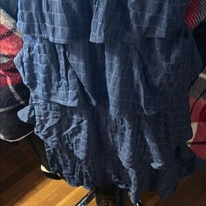 Blue Ruffled Skirt
